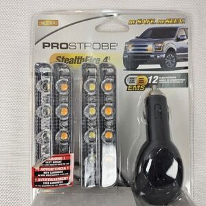 ProStrobe StealthFire 4 Wireless LED Strobe Light Kit White Amber‎ 12-24V 77268
